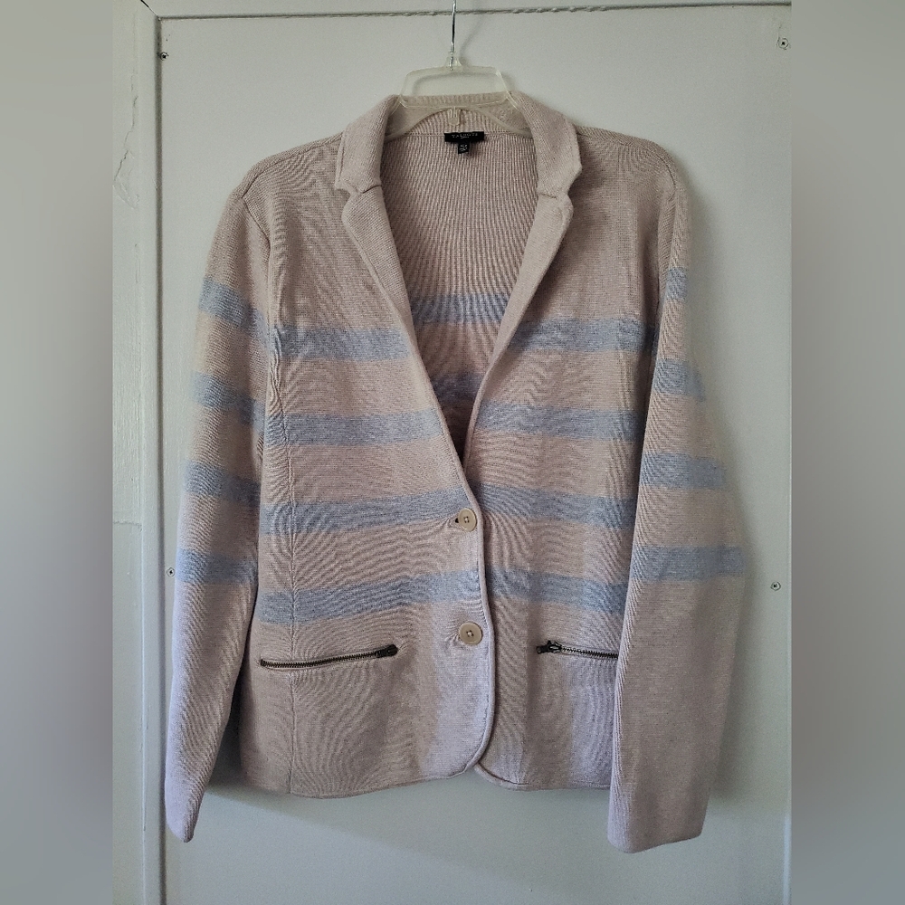 EUC Talbots Sweater Blazer Cotton XLP